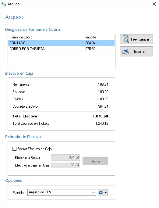 Arqueo de caja