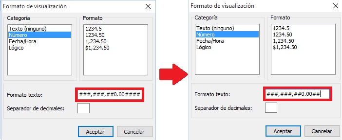cambiar numero decimales en variable cantidad cambiar numero decimales en variable cantidad
