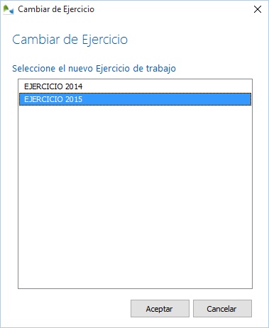 Cambie facilmente de ejercicio contable en OfiPro Contabilidad