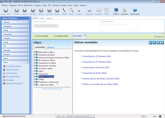 ahora puede consultar el centro de ayuda en ofipro