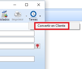 Tarea Convertir en cliente