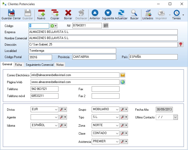 Introduzca los datos de sus clientes potenciales en OfiPro Introduzca los datos de sus clientes potenciales en OfiPro