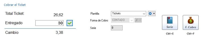 Cobrar un ticket en tpv