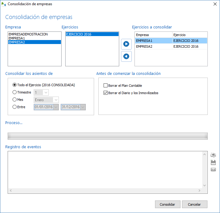 Consolidación de empresas en OfiPro