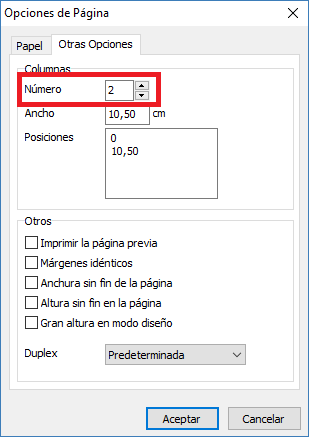Modifique el número de etiquetas por línea en la hoja