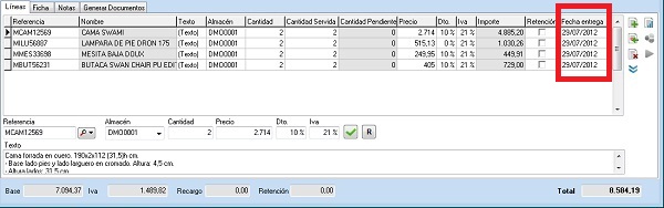 Indique la fecha prevista de recepción para cada artículo Indique la fecha prevista de recepción para cada artículo