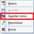 'Guardar como' un filtro