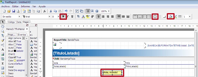 formateamos el objeto de texto formateamos el objeto de texto