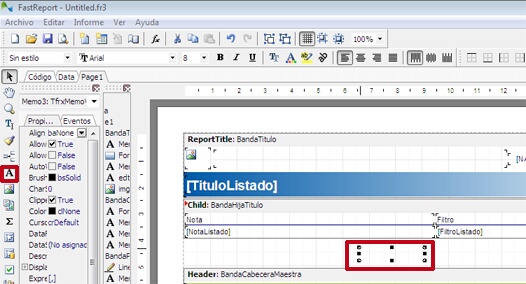inserte un objeto texto en el listado inserte un objeto texto en el listado