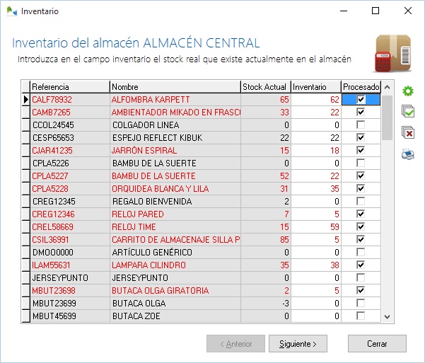 Gestión de inventarios en OfiPro