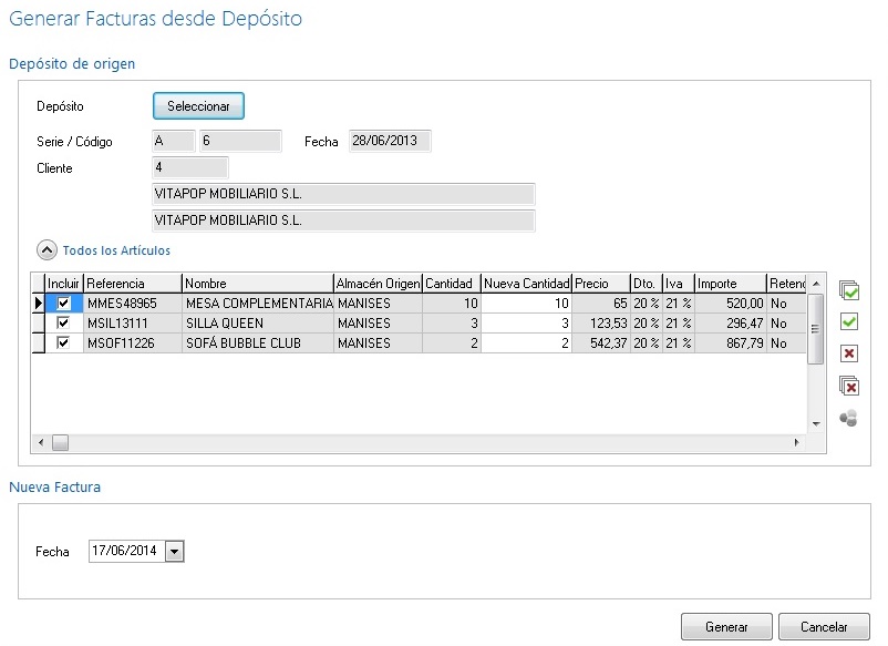 Liquidación automática de depósitos en Ofipro Liquidación automática de depósitos en Ofipro