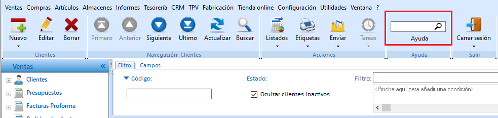 Búsqueda directa en el Centro de ayuda
