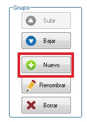 Alta de un nuevo grupo