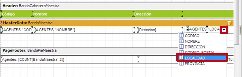 seleccione campo de la lista desplegable seleccione campo de la lista desplegable