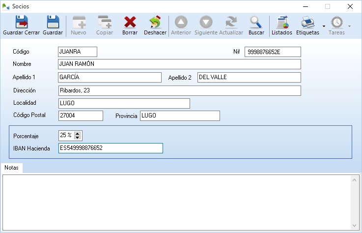 modelo 130 socios en OfiPro
