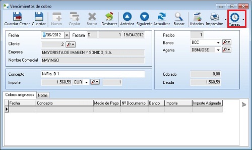 Gestione vencimientos para una gestión flexible de cobros y pagos
