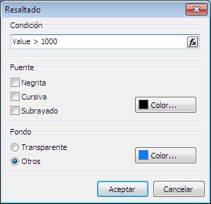 ventana resaltado en disenador de informes ventana resaltado en disenador de informes